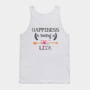 Happiness is being Lita floral gift Tank Top